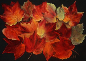 AVANT L'HIVER - Pastel sur papier - 50 X 35 - prix 130 euros -